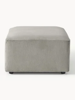 Westwing Collection Puf reposapiés de pana Melva, An 99 x F 72 cm