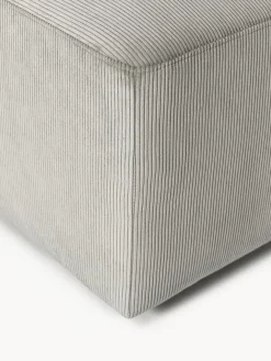 Westwing Collection Puf reposapiés de pana Melva, An 99 x F 72 cm