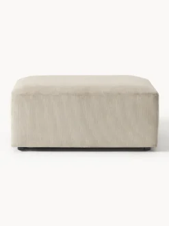 Westwing Collection Puf reposapiés de pana Melva, An 99 x F 72 cm^ Reposapiés|Sofás