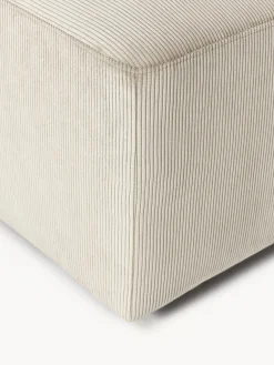 Westwing Collection Puf reposapiés de pana Melva, An 99 x F 72 cm^ Reposapiés|Sofás