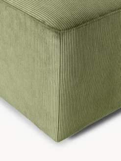 Westwing Collection Puf reposapiés de pana Melva, An 99 x F 42 cm^ Reposapiés|Sofás