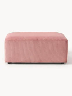 Westwing Collection Puf reposapiés de pana Melva, An 99 x F 72 cm^ Reposapiés|Sofás