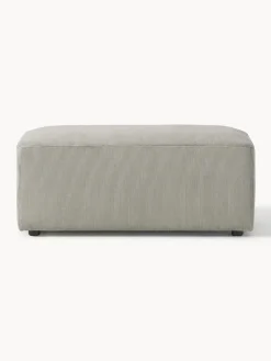 Westwing Collection Puf reposapiés de pana Melva, 99 x 42 cm