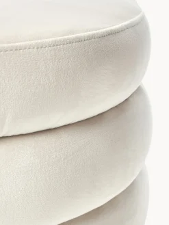 Westwing Collection Puf reposapiés de terciopelo Alto