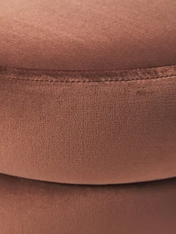 Westwing Collection Puf reposapiés de terciopelo Alto