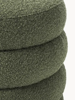 Westwing Collection Puf reposapiés en tejido bouclé Alto