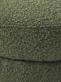 Westwing Collection Puf reposapiés en tejido bouclé Alto