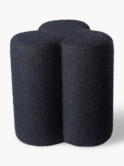 POLSPOTTEN Puf reposapiés en tejido bouclé Clover^ Pufs Y Otomanos|Pufs Y Otomanos