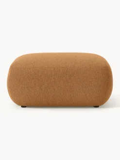 Westwing Collection Puf reposapiés en tejido bouclé Sofia