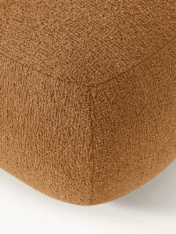 Westwing Collection Puf reposapiés en tejido bouclé Sofia