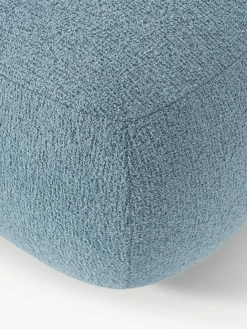 Westwing Collection Puf reposapiés en tejido bouclé Sofia