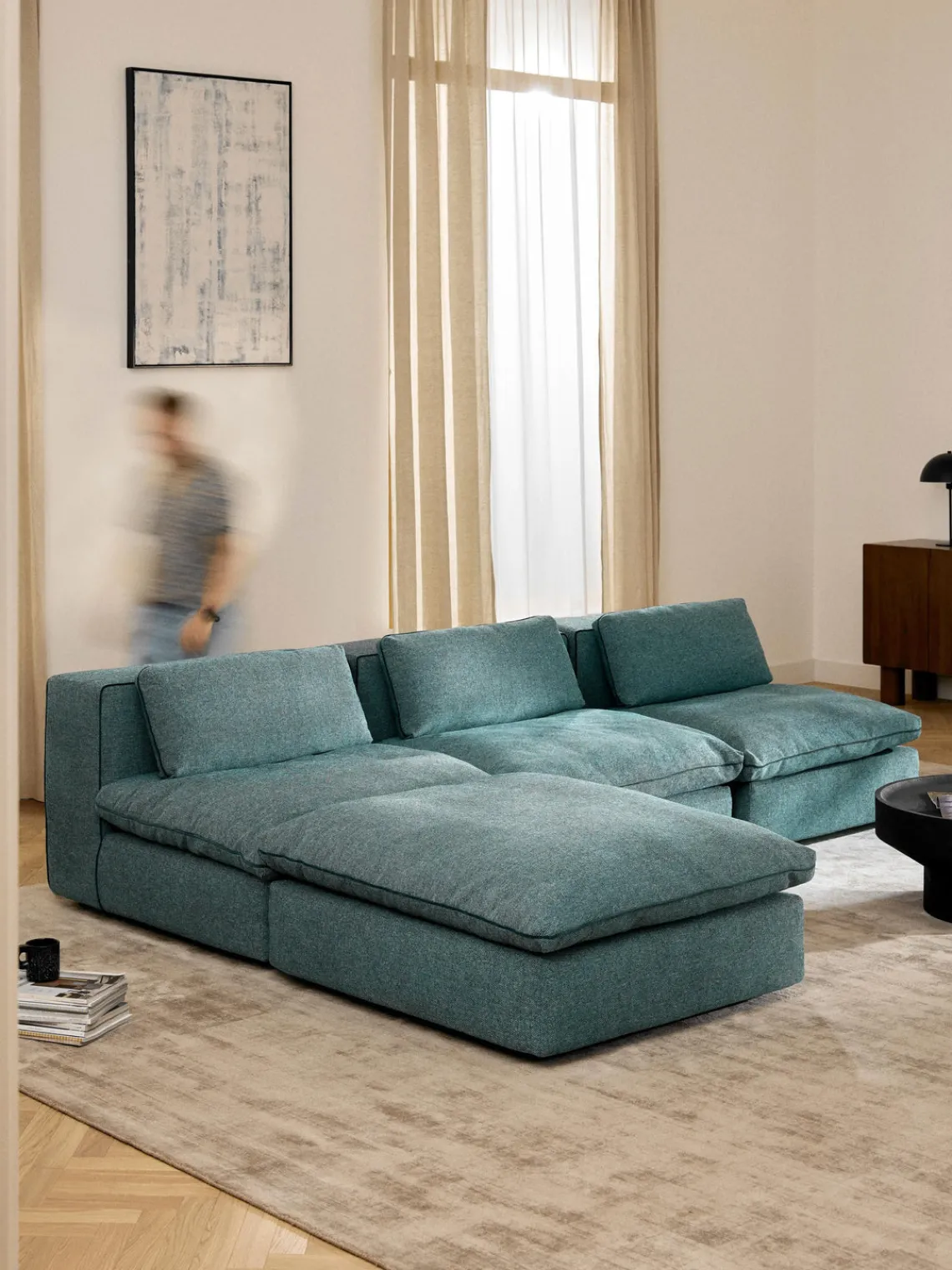 Westwing Collection Puf reposapiés Felix