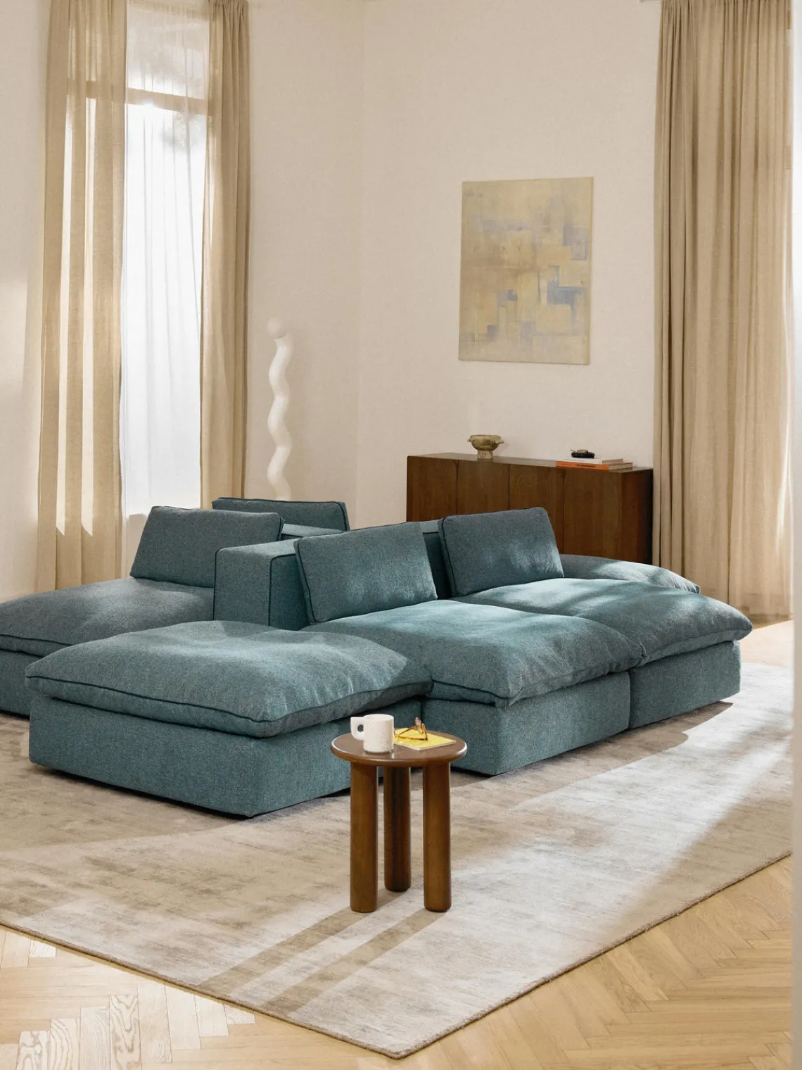 Westwing Collection Puf reposapiés Felix