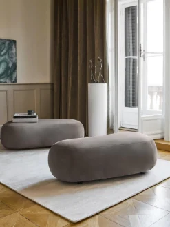 Westwing Collection Puf reposapiés grande Alba^ Reposapiés|Sofás