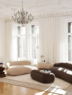 Westwing Collection Puf reposapiés grande Alba