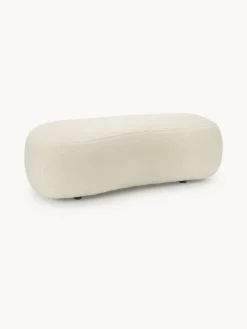 Westwing Collection Puf reposapiés grande de borreguillo Alba