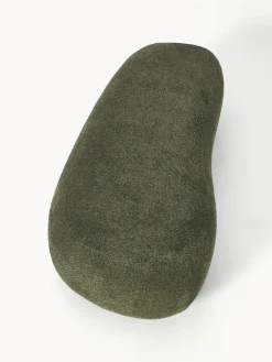 Westwing Collection Puf reposapiés grande de borreguillo bouclé Alba^ Reposapiés|Sofás