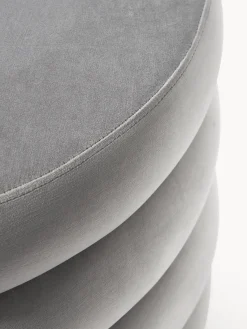 Westwing Collection Puf reposapiés grande de terciopelo con espacio de almacenamiento Alto^ Pufs Y Otomanos