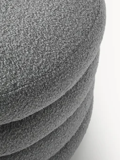 Westwing Collection Puf reposapiés grande en tejido bouclé con espacio de almacenamiento Alto^ Pufs Y Otomanos