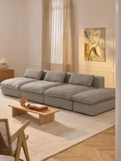 Westwing Collection Puf reposapiés grande Felix^ Reposapiés|Sofás