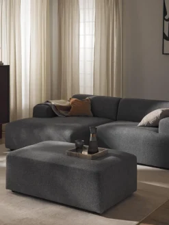 Westwing Collection Puf reposapiés grande Melva, 116 x 72 cm^ Reposapiés|Sofás