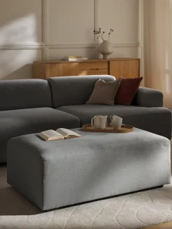 Westwing Collection Puf reposapiés grande Melva, 116 x 72 cm^ Reposapiés|Sofás