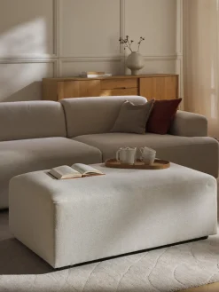 Westwing Collection Puf reposapiés grande Melva, 116 x 72 cm^ Reposapiés|Sofás