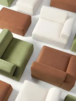 Westwing Collection Puf reposapiés grande Melva, 116 x 72 cm^ Reposapiés|Sofás