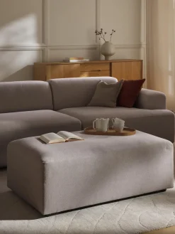 Westwing Collection Puf reposapiés grande Melva, 116 x 72 cm^ Reposapiés|Sofás