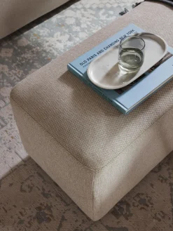 Westwing Collection Puf reposapiés grande Melva, An 116 x F 42 cm