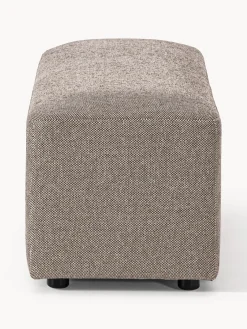 Westwing Collection Puf reposapiés grande Melva, 116 x 42 cm^ Reposapiés|Sofás