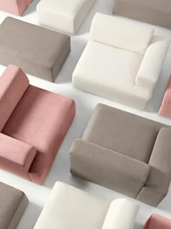 Westwing Collection Puf reposapiés grande Melva, 116 x 42 cm^ Reposapiés|Sofás