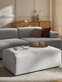 Westwing Collection Puf reposapiés grande Melva, 116 x 72 cm