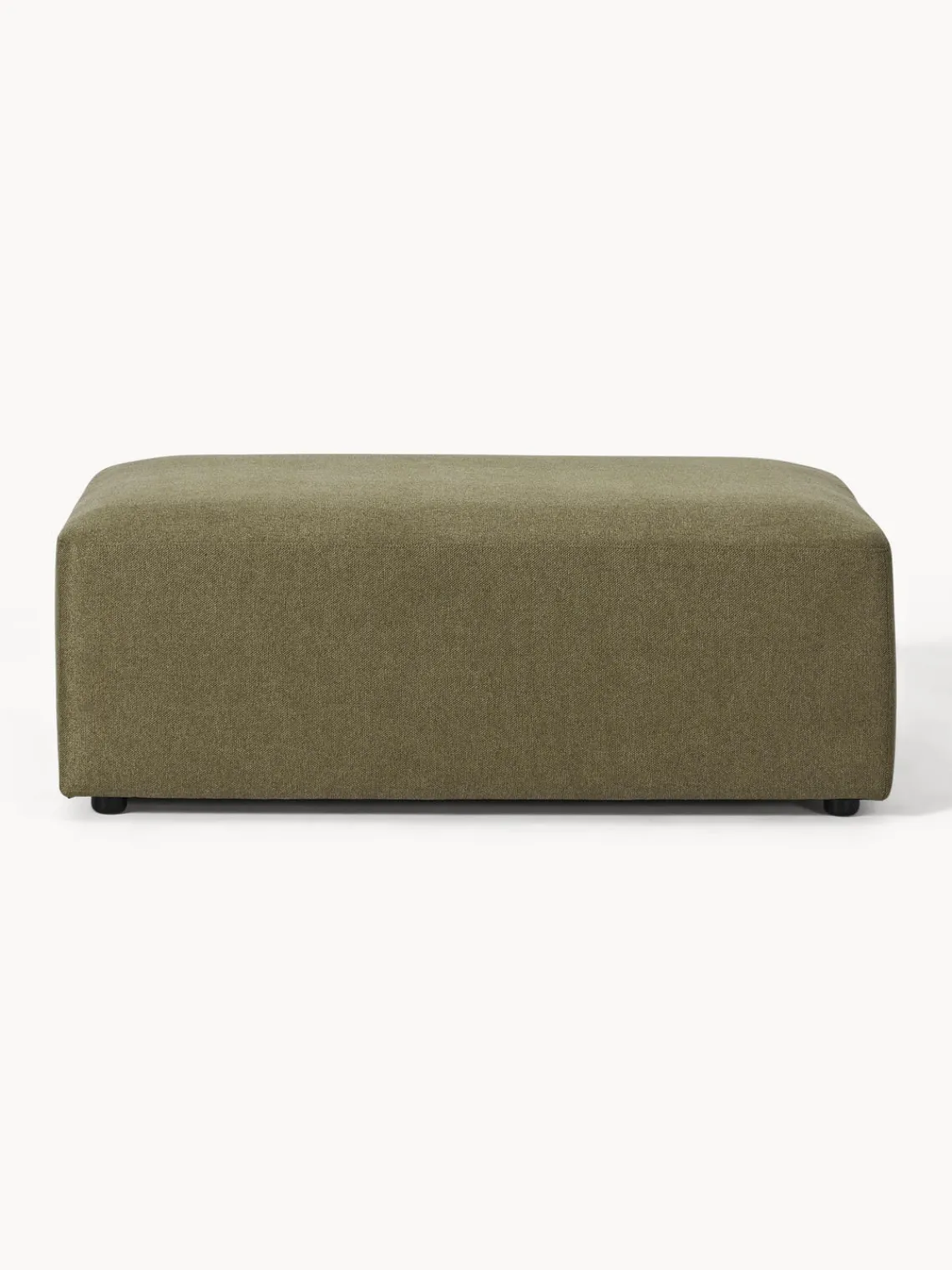 Westwing Collection Puf reposapiés grande Melva, 116 x 72 cm