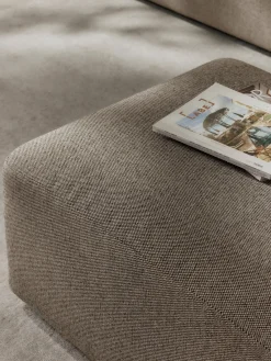 Westwing Collection Puf reposapiés Melva, 99 x 72 cm