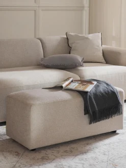 Westwing Collection Puf reposapiés Melva, An 99 x F 42 cm