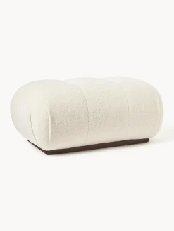 Westwing Collection Puf reposapiés tapizado en borreguillo Stanley^ Pufs Y Otomanos|Pufs Y Otomanos