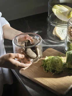 Broste Copenhagen Recipiente soplado Sylvia, 2 uds.