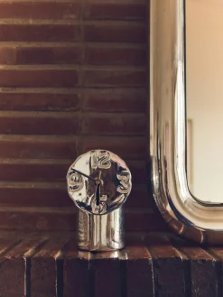 HKLIVING Reloj de cerámica artesanal con cromo Retro^ Relojes|Jarrones