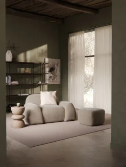 Westwing Collection Reposapiés puf artesanal Wolke