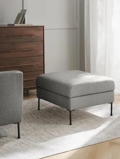 Westwing Collection Reposapiés puf con espacio de almacenamiento Cucita^ Reposapiés|Sofás