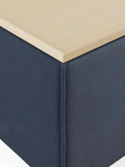 Westwing Collection Reposapiés puf con espacio de almacenamiento Lennon^ Reposapiés|Sofás