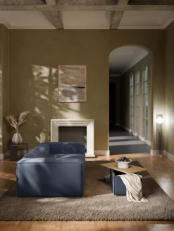 Westwing Collection Reposapiés puf con espacio de almacenamiento Lennon^ Reposapiés|Sofás