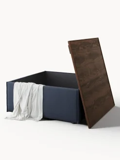 Westwing Collection Reposapiés puf con espacio de almacenamiento Lennon^ Reposapiés|Sofás