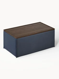 Westwing Collection Reposapiés puf con espacio de almacenamiento Lennon^ Reposapiés|Sofás