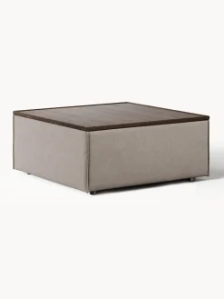 Westwing Collection Reposapiés puf con espacio de almacenamiento Lennon