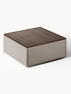 Westwing Collection Reposapiés puf con espacio de almacenamiento Lennon