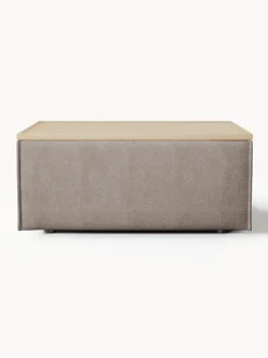 Westwing Collection Reposapiés puf con espacio de almacenamiento Lennon^ Reposapiés|Sofás