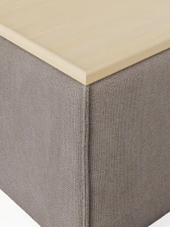 Westwing Collection Reposapiés puf con espacio de almacenamiento Lennon^ Reposapiés|Sofás