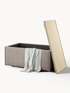 Westwing Collection Reposapiés puf con espacio de almacenamiento Lennon^ Reposapiés|Sofás